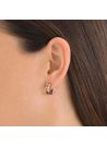 Boucles d'oreilles Rosefield "Duotone 2-way Hoops Gold" Acier doré- JED2G-J709