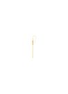 Boucles d'oreilles laiton doré montées d'un quartz rose "Solange"