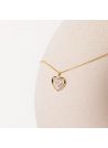 Pendentif "Cœur Tendresse" Or Jaune et Diamants