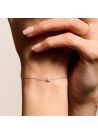 Bracelet Or Blanc et Diamants 0,05 carat "SIMPLY DIAMONDS"