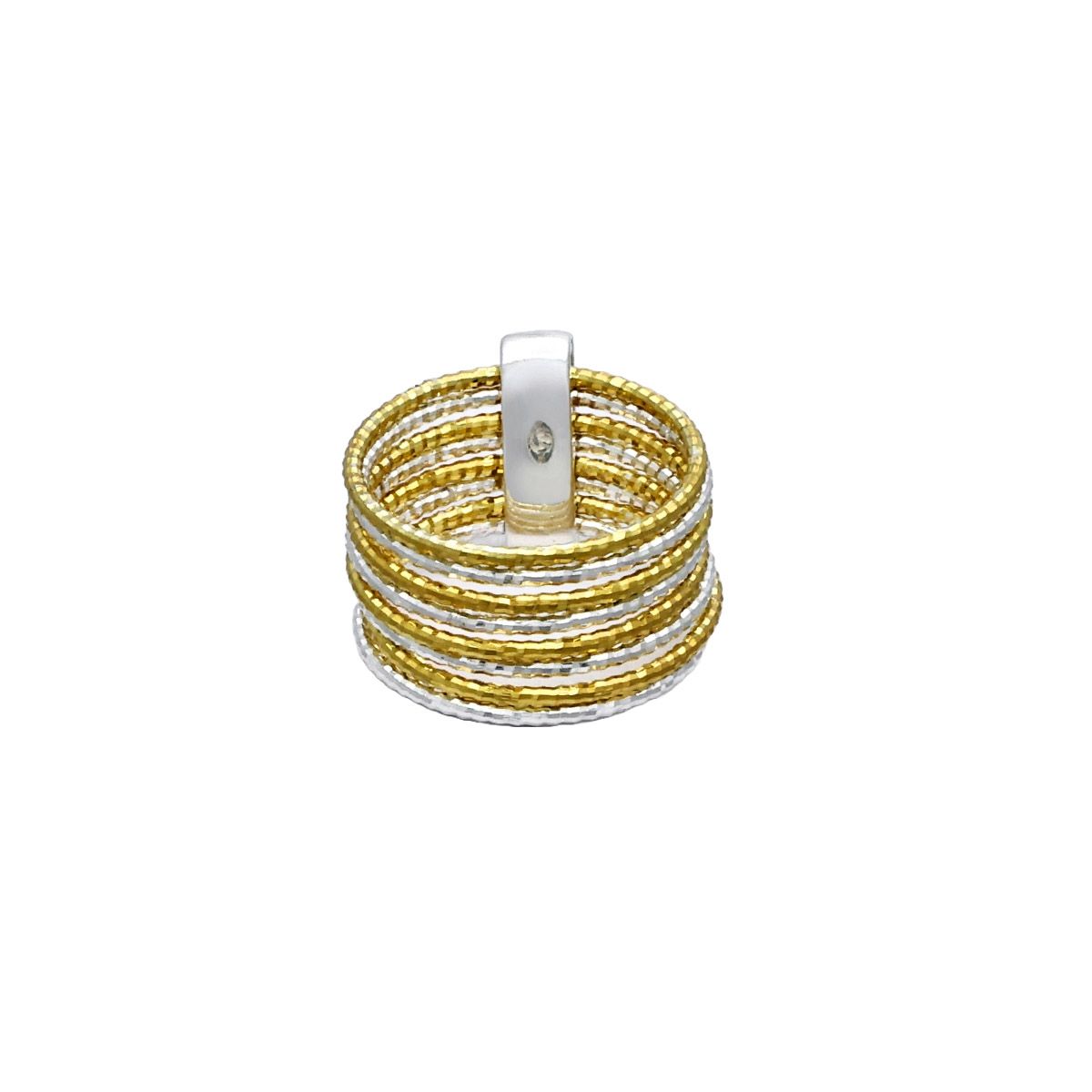 Bague " Alcor " Argent 925 bicolore Bague "Gaia" Argent 925 / 1000 Bicolore
