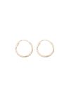 Boucles d'oreilles "Créoles twistées 10 mm " Or Jaune