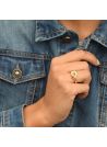 Bague " Spika " Argent 925 doré