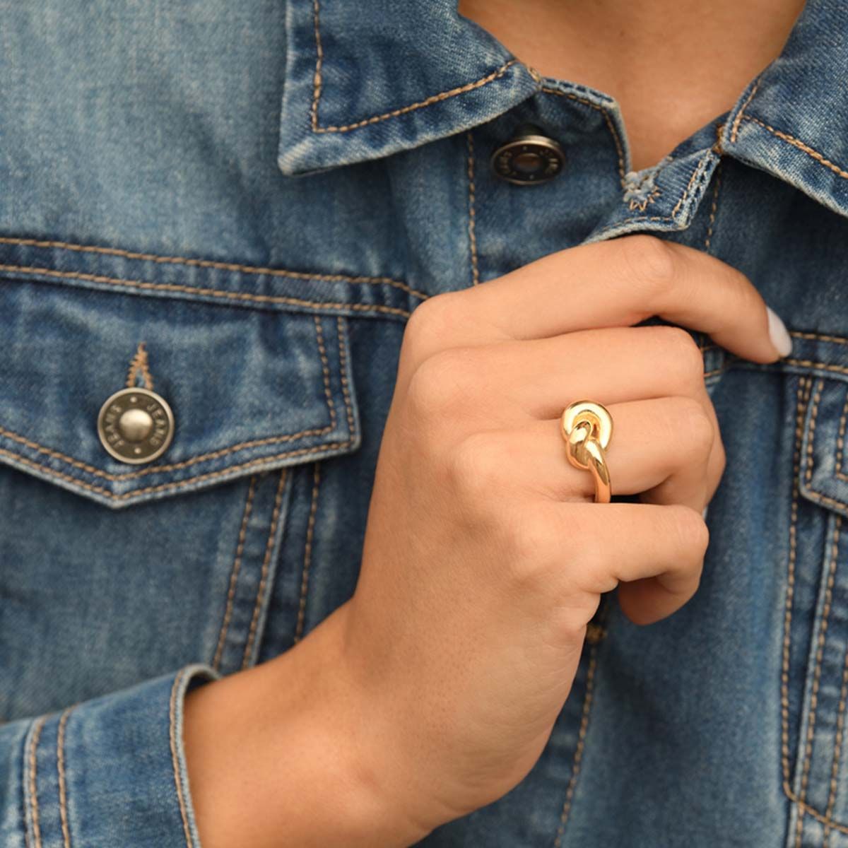 Bague "Antlia" Argent 925 / 1000 doré