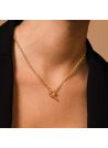 Collier "Gisella"Argent 925 doré