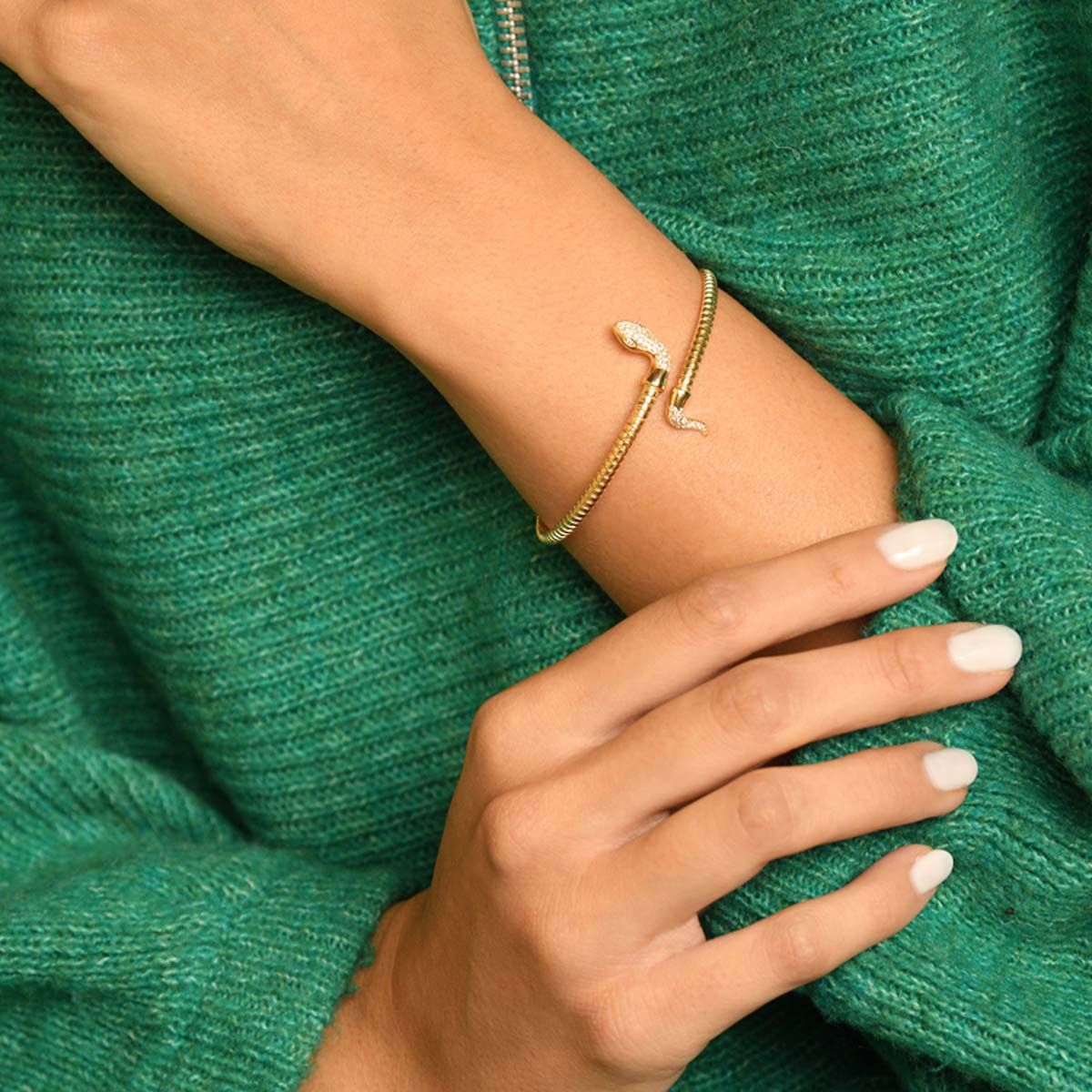 Bracelet " Styx " Argent 925 doré Bracelet "Phoebe" Argent 925 / 1000 doré
