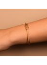 Bracelet " Leto " Argent 925 doré