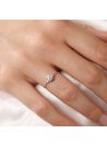 Bague "Intuition" Or blanc