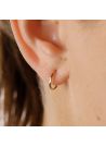 Boucles d'oreilles "Créoles twistées 10 mm " Or Jaune