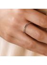 Bague "Colorful love" Or Blanc