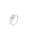 Bague "Majestueuse" Or Blanc et Zirconium