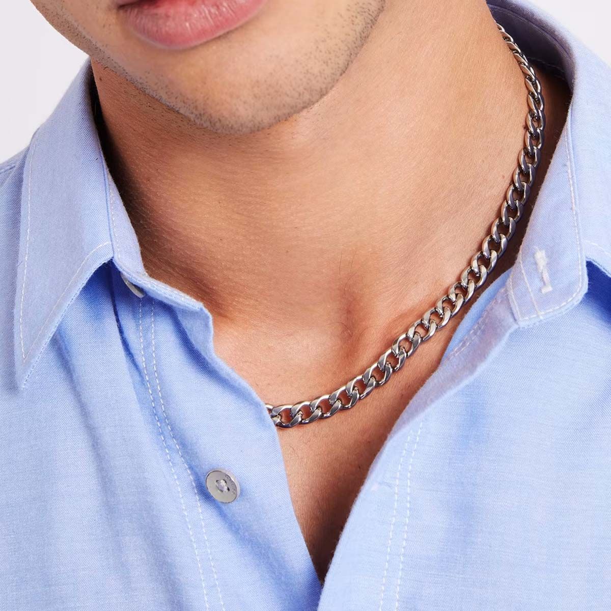Collier Guess "My chains" Acier argenté - JUMN01333JWST Collier Guess "My chains" Acier argenté - JUMN01333JWST