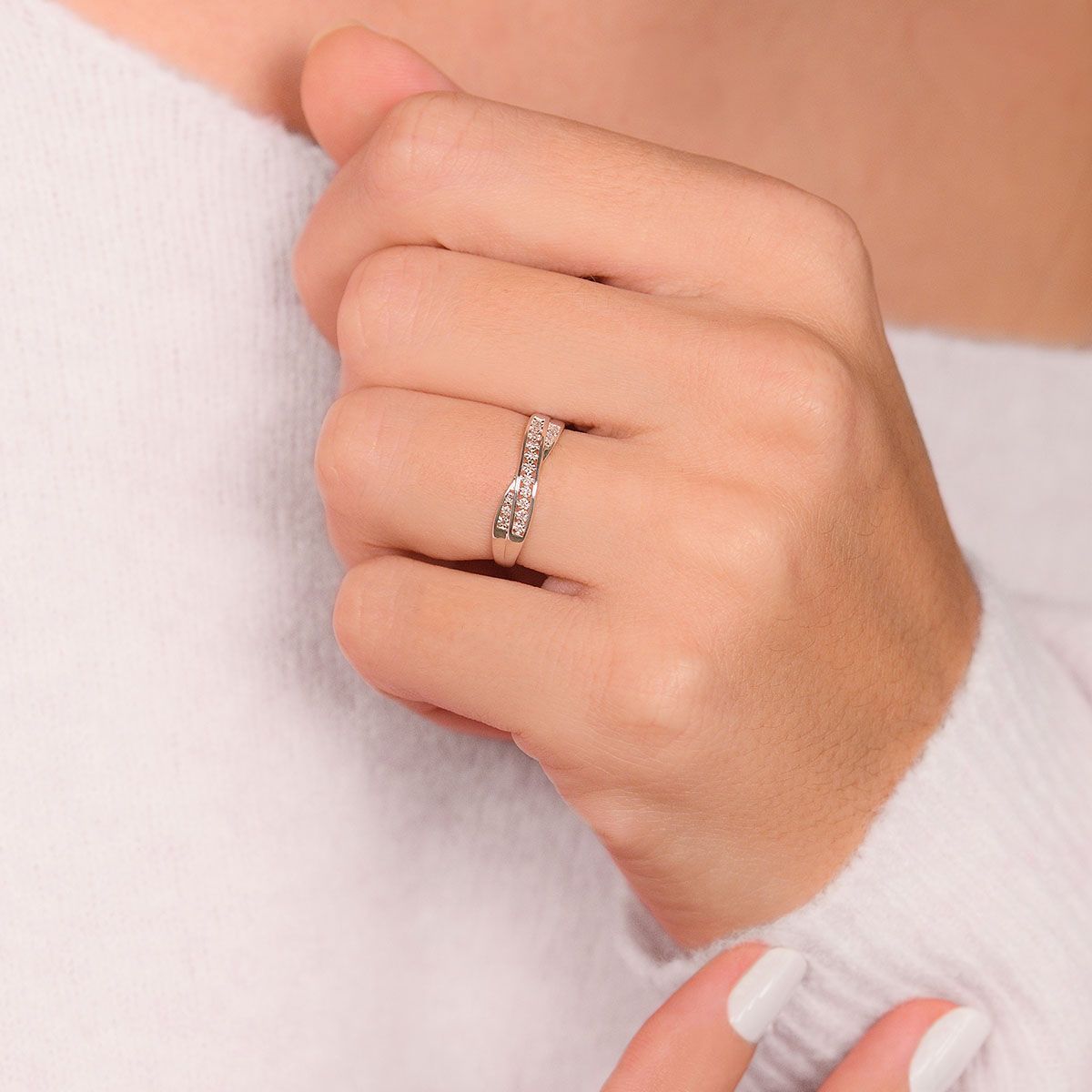 Bague "Croce" Or et Diamants Bague "Enjôleur" Or blanc et Diamant