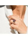 Bague "Pink Fiction Améthyste" Or jaune et Diamants