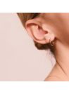Boucles d'oreilles "Créoles Pimpantes" 15 mm Or Jaune