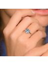 Bague "Topaze Unique Topaze" Or blanc et Topaze