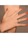Bague "Maestromantique Topaze" Or blanc et Diamants
