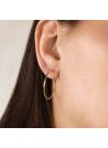 Boucles d'oreilles or jaune "Créoles Distinction"