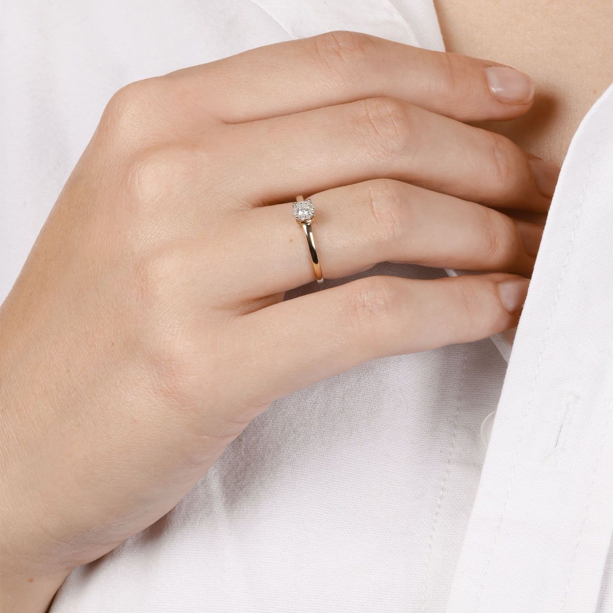 Bague "Akna" Or jaune et Diamants Bague " Grâce" Or jaune et Diamant