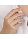 Bague Alliance "Reversal" Or blanc et Diamants
