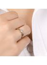 Bague "La Promise" Or jaune et Diamants