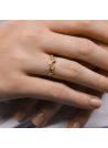 Bague "Yilana" Or jaune et Diamants