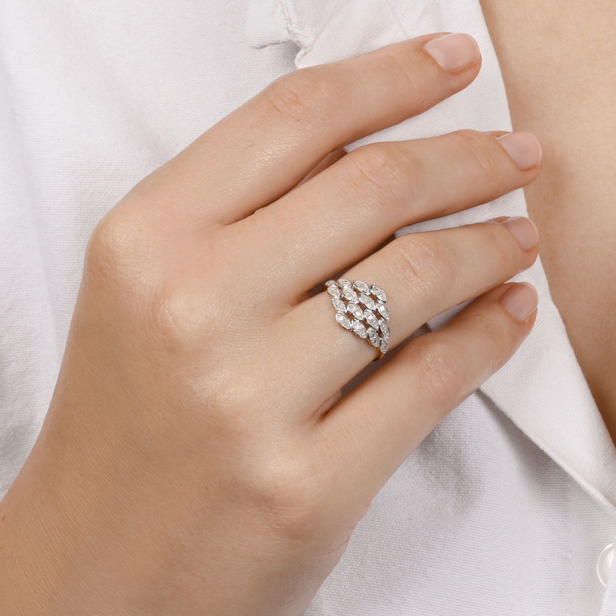 Bague "Kudat" Or jaune et Diamants Bague "Amandine" Or jaune et Diamant