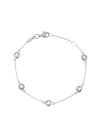 Bracelet Or Blanc et Topaze