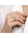 Bague "Majestueuse" Or bicolore