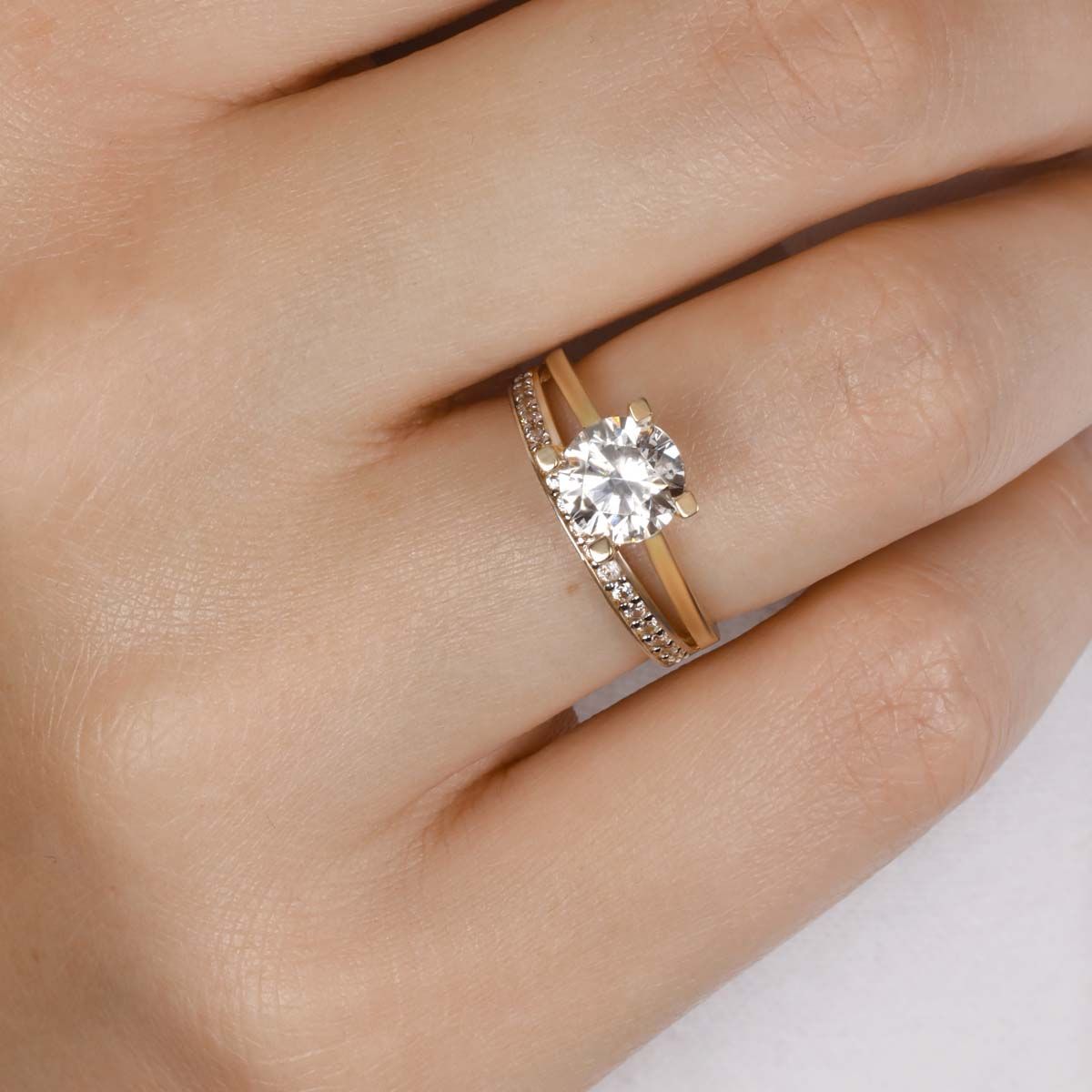 Bague "Majestueuse" Or bicolore Bague "Éclipse" Or bicolore