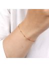Bracelet " Amada Rouge" Or Jaune 375/1000 et email