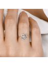 Bague "Marguerite jolie" Or Jaune et Zirconium