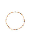 Bracelet en argent perles multicolores pour femme