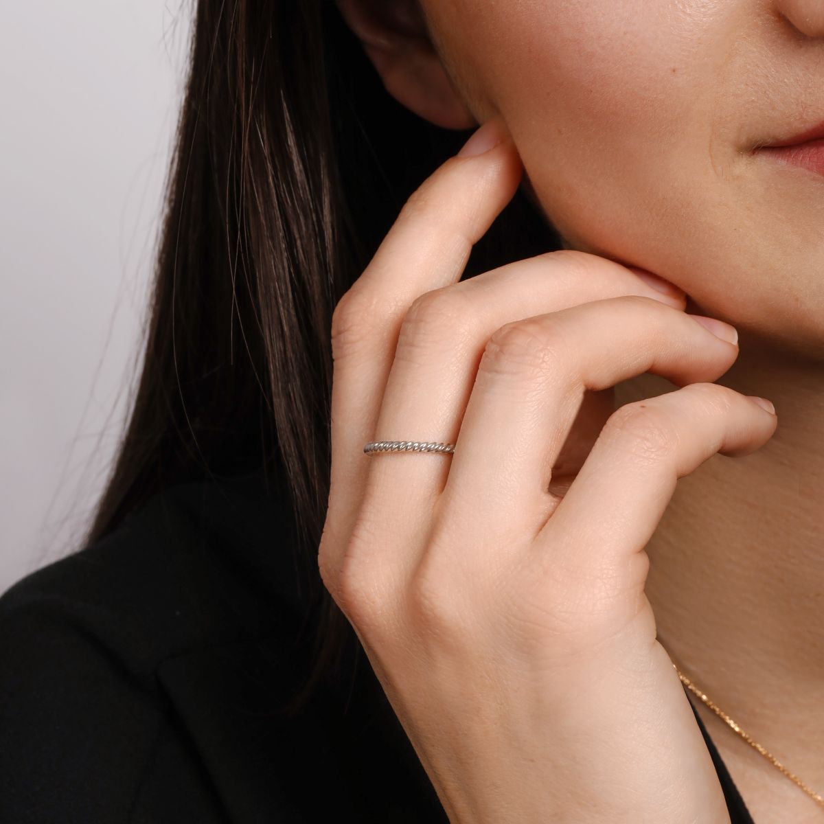 Bague "Pour toujours" Or blanc Bague "Amaryllis" Or blanc