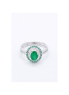 Bague "Adoration Majestueuse" Or blanc et Grenat