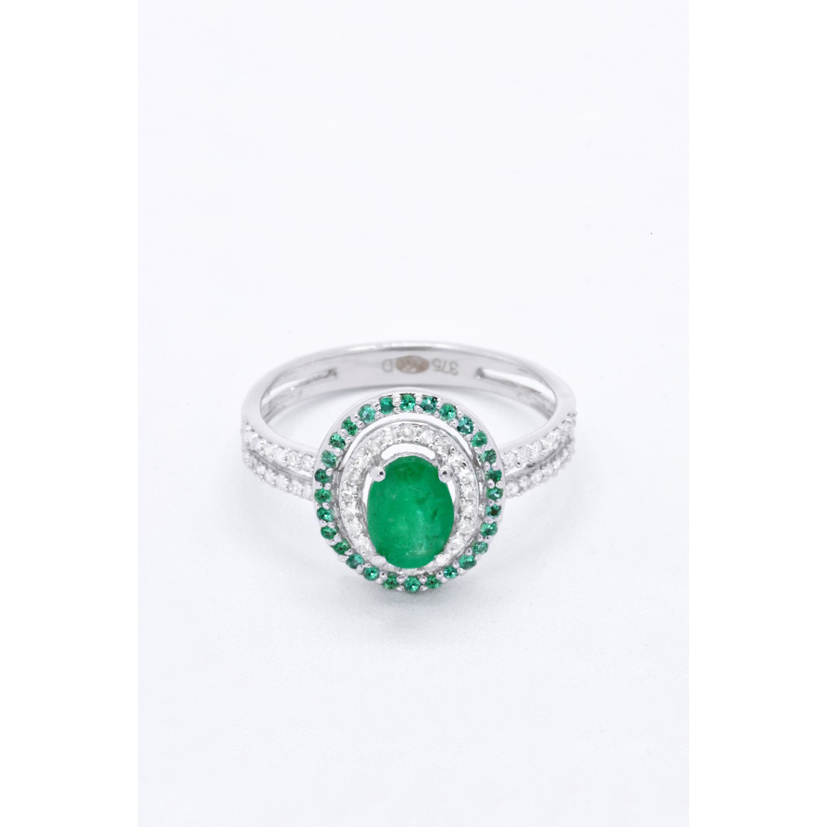 Bague "Adoration Majestueuse" Or blanc et Grenat