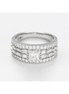 Bague "Adorée" Or blanc et Diamant