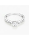 Bague "Aérienne" Or blanc et Diamant