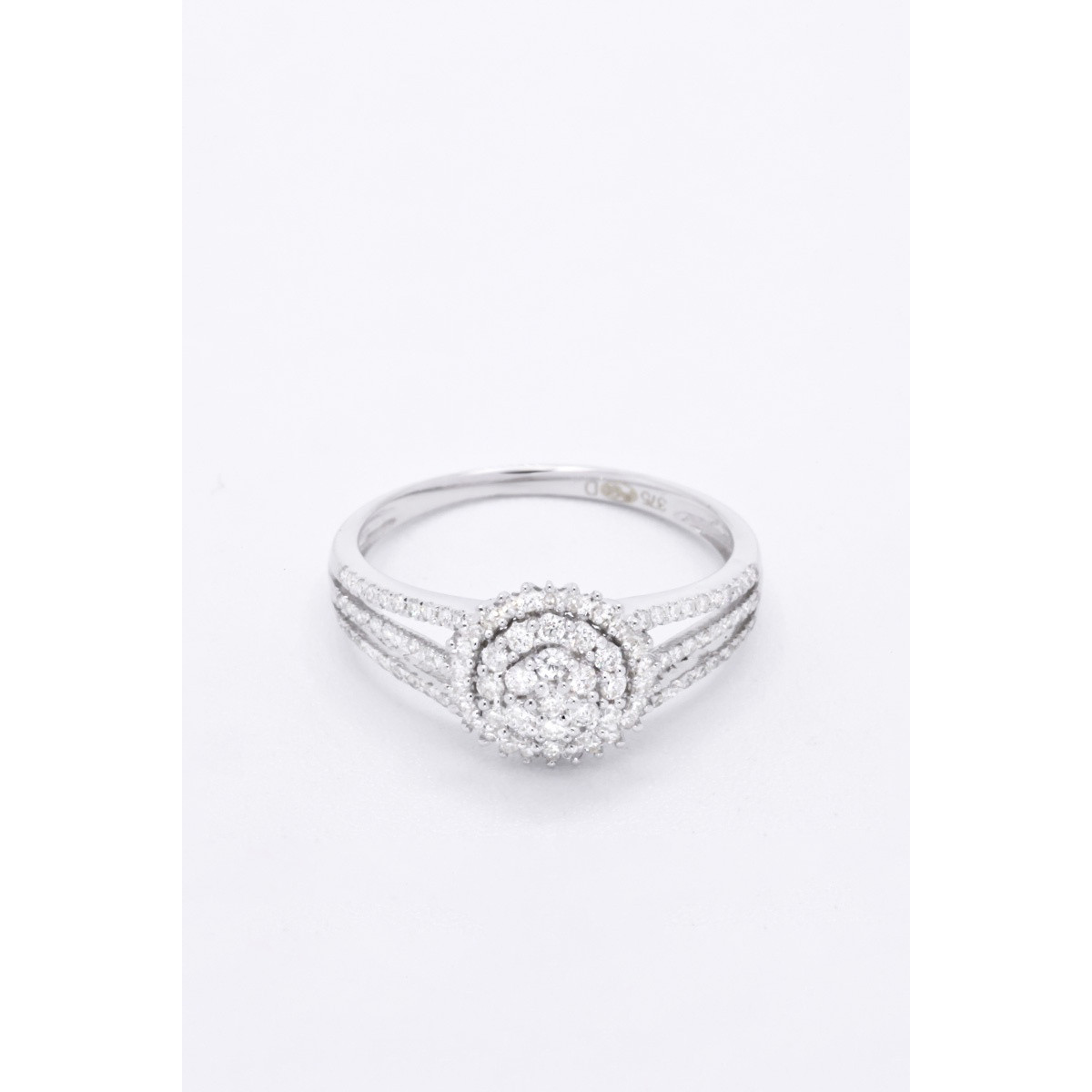 Bague "Affection Antique" Or blanc
