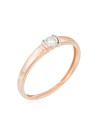 Bague "Affection Enchantée" Or rose et Diamant