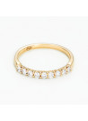 Bague "Affectueuse" Or jaune et Diamant
