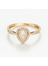 Bague "Agréable" Or jaune et Diamants