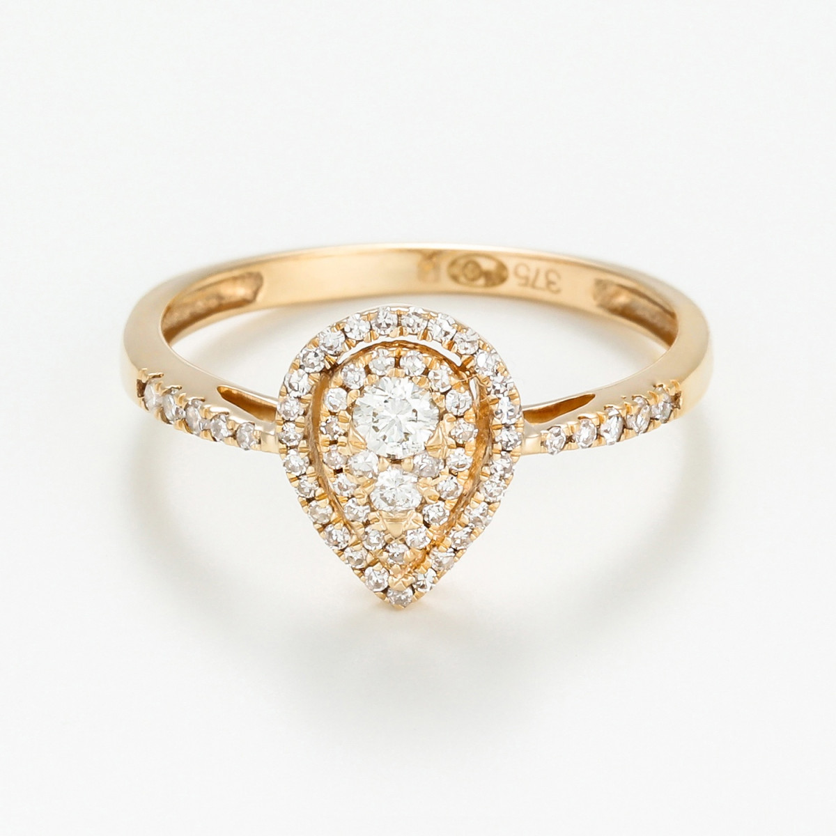 Bague "Agréable" Or jaune et Diamants Bague "Agréable" Or jaune et Diamants