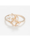 Bague "Amour Noble" Or jaune et Diamant