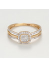 Bague "Amour Pure" Or bicolore et Diamant