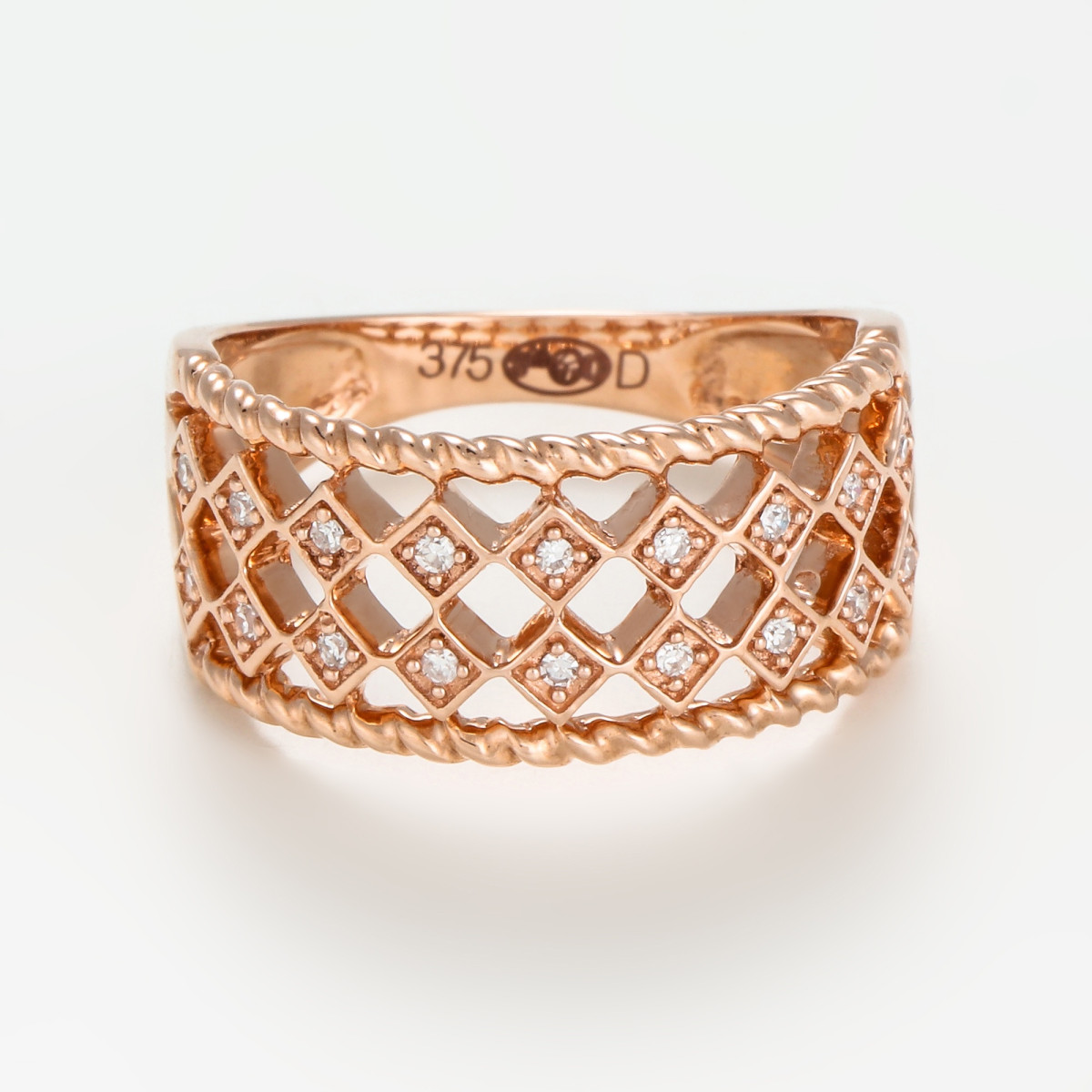 Bague "Amoureuse" Or rose et Diamant Bague "Amoureuse" Or rose et Diamant