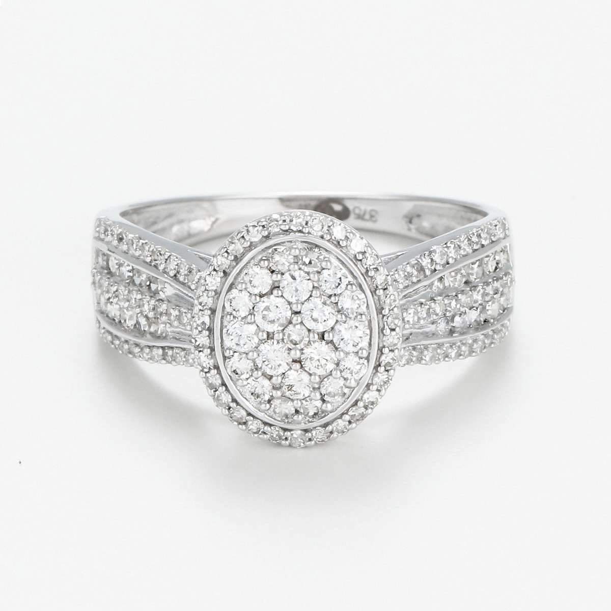 Bague "Ancestrale" Or blanc et Diamants