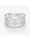Bague "Ancrée" Or blanc et Diamants