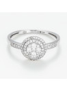 Bague "Apaisante" Or blanc et Diamant