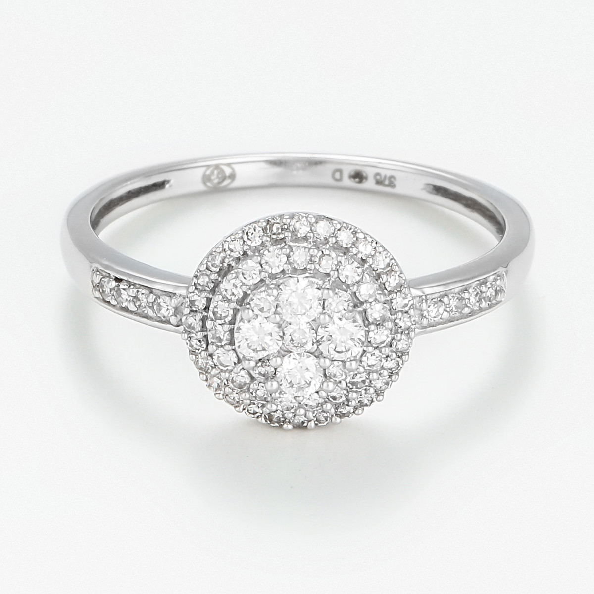 Bague "Apaisante" Or blanc et Diamant